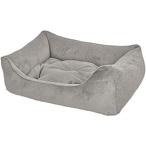 Dandy Dog Hundebett Relax Grey - abziehbar Bezug und Füllung waschbar Kuschelig robuster Samtcord hochwertige Qualität Made in Germany - Größe M Dandy Dog Hundebett Relax Grey - abziehbar Bezug und Füllung waschbar Kuschelig robuster Samtcord hochwertige Qualität Made in Germany - Größe M von Dandy Dog