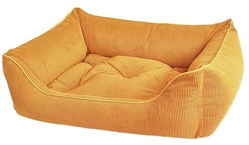 Dandy Dog Hundebett Relax Mustard - abziehbar Bezug und Füllung waschbar Kuschelig robuster Samtcord hochwertige Qualität Made in Germany - Größe M Dandy Dog Hundebett Relax Mustard - abziehbar Bezug und Füllung waschbar Kuschelig robuster Samtcord hochwertige Qualität Made in Germany - Größe M von Dandy Dog