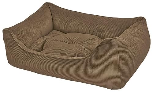 Dandy Dog Hundebett Relax Taupe - abziehbar Bezug und Füllung waschbar Kuschelig robuster Samtcord hochwertige Qualität Made in Germany - Größe XL Dandy Dog Hundebett Relax Taupe - abziehbar Bezug und Füllung waschbar Kuschelig robuster Samtcord hochwertige Qualität Made in Germany - Größe XL von Dandy Dog
