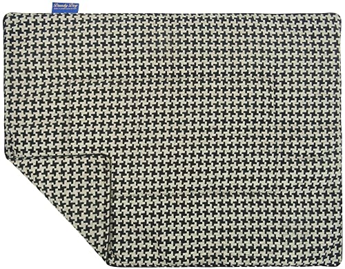 Dandy Dog Hundedecke Houndstooth Beige - waschbar Hahnentrittmuster robuste kuschelig hochwertige Qualität Made in Germany - Größe M von Dandy Dog