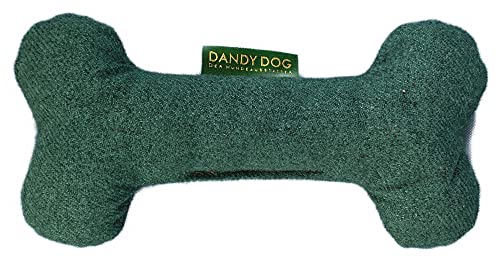 Dandy Dog Hundespielzeug Filz Dunkelgrün Knochen Größe S/M von Dandy Dog