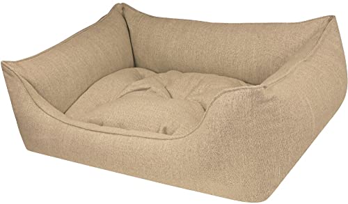 Hundebett Eco Dog Sand - abziehbar Bezug und Füllung waschbar gelenkschonend kuschelig robust Qualität Made in Germany - Größe M von Dandy Dog