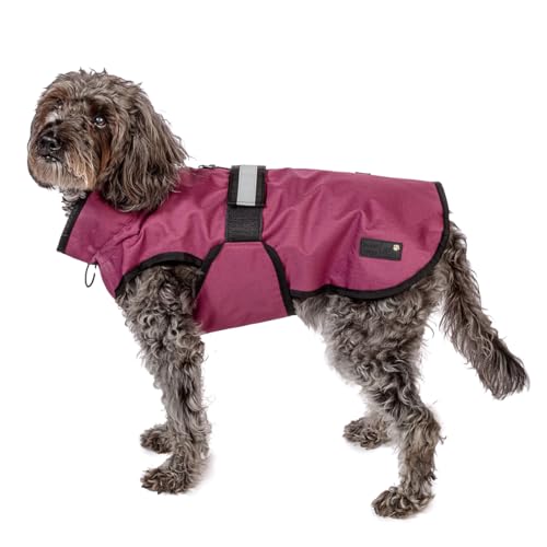 Danish Design 3-in-1-Hundemantel, 41 cm, für jedes Wetter, mit Fleece gefüttert, reflektierender Regenmantel für Hunde, Pflaume Danish Design 3-in-1-Hundemantel, 41 cm, für jedes Wetter, mit Fleece gefüttert, reflektierender Regenmantel für Hunde, Pflaume von Danish Design