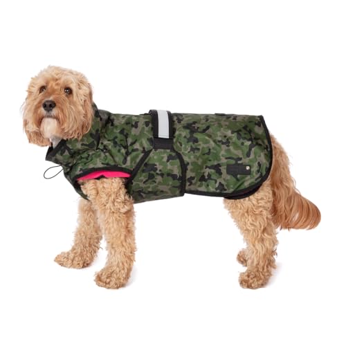 Danish Design 3-in-1-Hundemantel, Camouflage-Rosa, 41 cm, wetterfest, mit Fleece gefüttert, reflektierender Regenmantel für Hunde Danish Design 3-in-1-Hundemantel, Camouflage-Rosa, 41 cm, wetterfest, mit Fleece gefüttert, reflektierender Regenmantel für Hunde von Danish Design