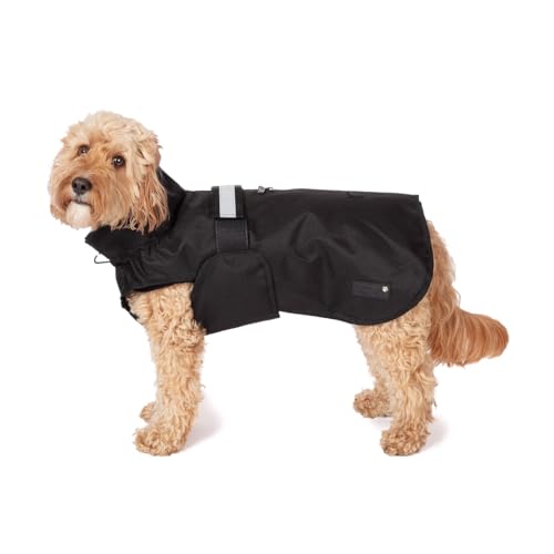 Danish Design 3-in-1-Hundemantel, schwarz, 57 cm, für jedes Wetter, mit Fleece gefüttert, reflektierender Regenmantel für Hunde Danish Design 3-in-1-Hundemantel, schwarz, 57 cm, für jedes Wetter, mit Fleece gefüttert, reflektierender Regenmantel für Hunde von Danish Design