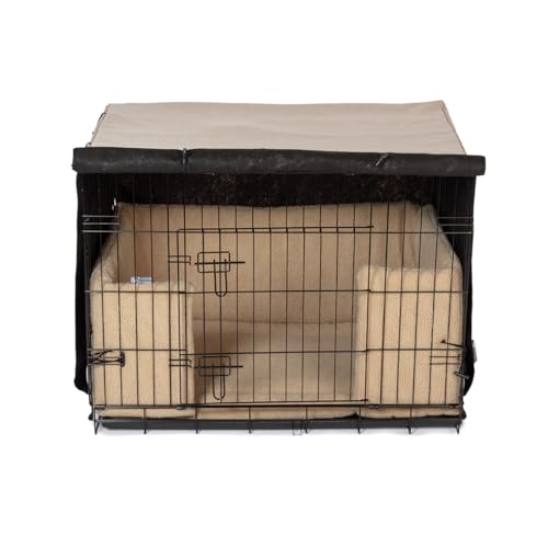 Danish Design Abdeckung für Hundekäfige, verdunkelnd, aufrollbare Türen, Größe XL, Haferflocken Danish Design Abdeckung für Hundekäfige, verdunkelnd, aufrollbare Türen, Größe XL, Haferflocken von Danish Design