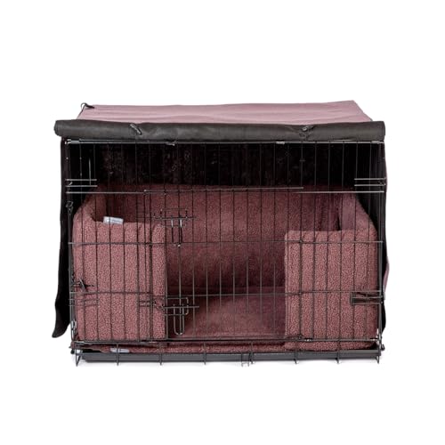 Danish Design Abdeckung für Hundekäfige, verdunkelnd, aufrollbare Türen, Mauve, Größe XXL von Danish Design