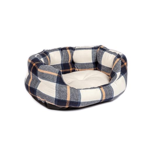 Danish Design Bowmore Hundebett, kariert, Größe M, 76 cm, Marineblau Danish Design Bowmore Hundebett, kariert, Größe M, 76 cm, Marineblau von Danish Design