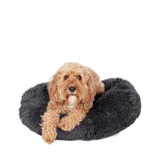 Danish Design Essentials Flauschiges Donut-Hundebett, Anthrazit, klein, 40 cm, kuscheliges und weiches Haustierbett, maschinenwaschbar Danish Design Essentials Flauschiges Donut-Hundebett, Anthrazit, klein, 40 cm, kuscheliges und weiches Haustierbett, maschinenwaschbar von Danish Design