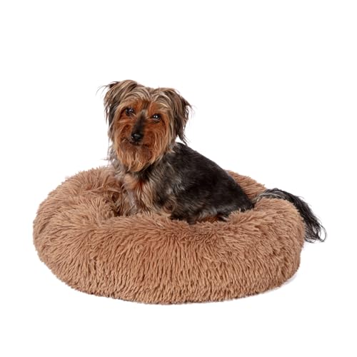 Danish Design Essentials Flauschiges Donut-Hundebett, Beige, groß, 65 cm, kuscheliges und weiches Haustierbett, maschinenwaschbar Danish Design Essentials Flauschiges Donut-Hundebett, Beige, groß, 65 cm, kuscheliges und weiches Haustierbett, maschinenwaschbar von Danish Design