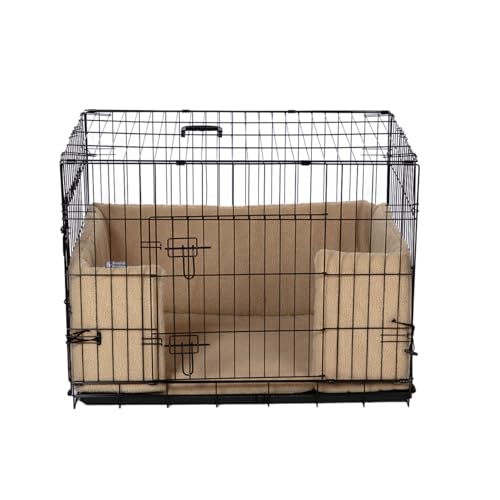 Danish Design Hundekäfig-Stoßstange – Sherpa-Fleece, Ecoflex recycelte Füllung – Haferflocken – groß Danish Design Hundekäfig-Stoßstange – Sherpa-Fleece, Ecoflex recycelte Füllung – Haferflocken – groß von Danish Design