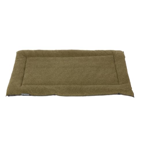 Danish Design Matratze für Hundekäfige, Sherpa-Fleece, recycelte Ecoflex-Füllung, Olivgrün, Größe M Danish Design Matratze für Hundekäfige, Sherpa-Fleece, recycelte Ecoflex-Füllung, Olivgrün, Größe M von Danish Design
