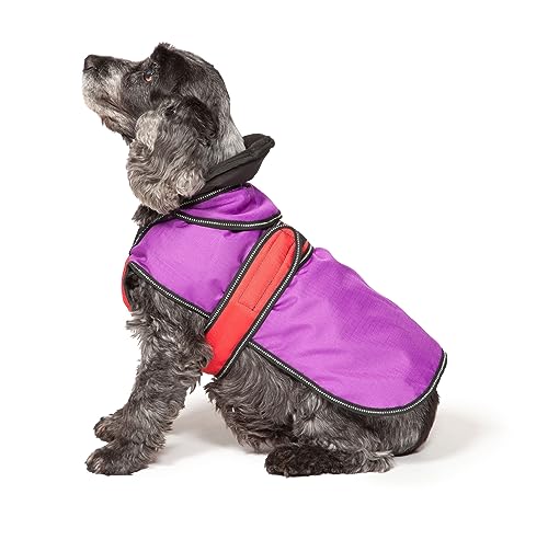 Danish Design 2-in-1 Ultimate Hundemantel mit herausnehmbarer Polsterung, leicht, 45 cm, Violett/Rot Danish Design 2-in-1 Ultimate Hundemantel mit herausnehmbarer Polsterung, leicht, 45 cm, Violett/Rot von Danish Design