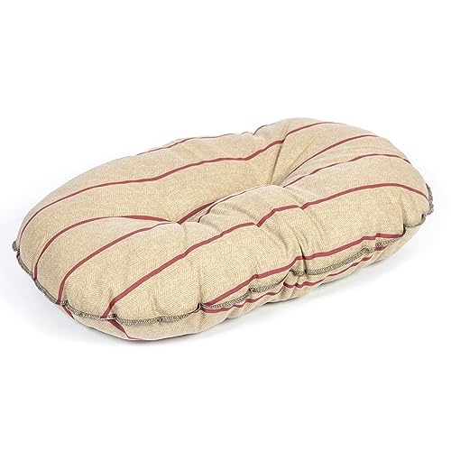 Danish Designs Heritage Hundematratze, Fischgrätenmuster, weich, gesteppt, 84 cm, Beige/Burgunderrot Danish Designs Heritage Hundematratze, Fischgrätenmuster, weich, gesteppt, 84 cm, Beige/Burgunderrot von Danish Design