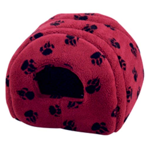 Danish Designs Iglu-Bett für Hunde/Katzen/Kätzchen, Abnehmbarer Boden, feuerfest, waschbar, 41 x 41 cm, Weinrot Danish Designs Iglu-Bett für Hunde/Katzen/Kätzchen, Abnehmbarer Boden, feuerfest, waschbar, 41 x 41 cm, Weinrot von Danish Design