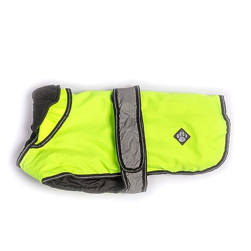 Danish Designs Hi Viz 2-in-1 Hundemantel, 25 cm, Gelb von Danish Designs