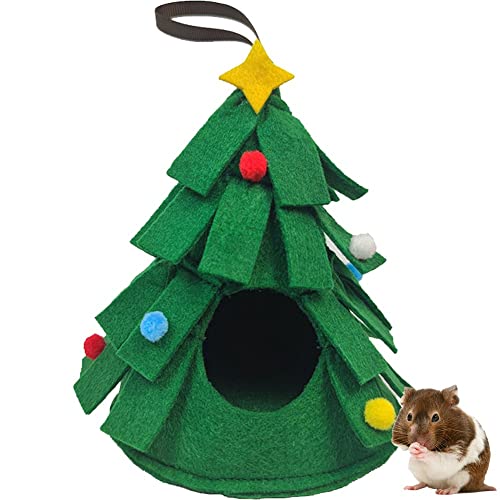 Danlai Hamster Nest Weihnachtsbaum Form Haustier Nest Warme Kleine Tiere Höhle Bequeme Haustierbet Haustier Vorräte von Danlai
