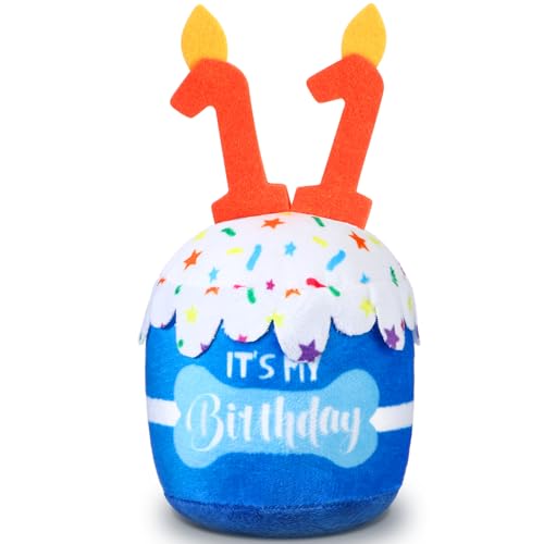 Dansydaisy Hundespielzeug zum 11. Geburtstag, Zubehör für Mädchen und Jungen, quietschendes Plüschspielzeug für Hunde, Geburtstagsparty, Dekoration, Gastgeschenk für große, mittelgroße und kleine Dansydaisy Hundespielzeug zum 11. Geburtstag, Zubehör für Mädchen und Jungen, quietschendes Plüschspielzeug für Hunde, Geburtstagsparty, Dekoration, Gastgeschenk für große, mittelgroße und kleine von Dansydaisy