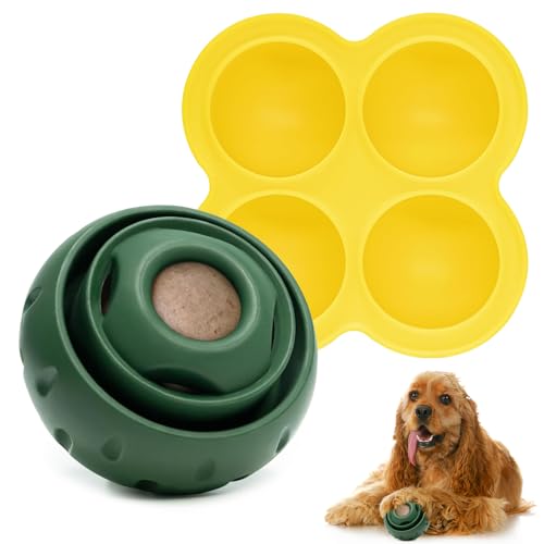 Darryy Schleckball Hund, schleckball für Hunde mit 1 Tablett, interaktives hundekauspielzeug, Spielzeug für Hunde Wiederverwendbares, Ihren Welpen Abzulenken von Darryy