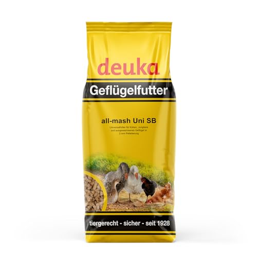 deuka All-mash Uni 5 kg | Universalfutter für Geflügelmischbestände | Kükenfutter | Geflügelfutter | ohne gentechnisch veränderte Zutaten von deuka