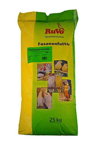 Ruvo Fasanenfutter 25Kg Körnermischung für Vögel (Erwachsene) - Geschmacklos, Flocke, Trocken aufbewahren, Putenfutter (Erwachsene), 25 Kilogramm von Das Heimtier Center