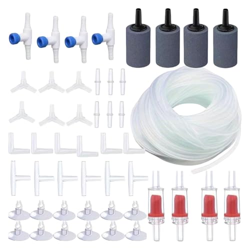 Aquarium-Diffusor für Sauerstoffversorgung, für kleine bis große Aquarien, Luftstein, Pflanzenanbau, Luftschlauch von Dasbsug