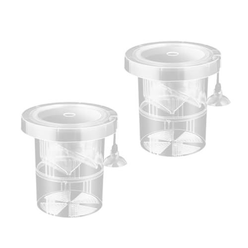 Atmungsaktiver Aquarium-Zuchtbehälter, schwimmende Aquarien, Trennwand, 2 Stück, schützender Platz für das Laichen von Fischen, Züchter Atmungsaktiver Aquarium-Zuchtbehälter, schwimmende Aquarien, Trennwand, 2 Stück, schützender Platz für das Laichen von Fischen, Züchter von Dasbsug