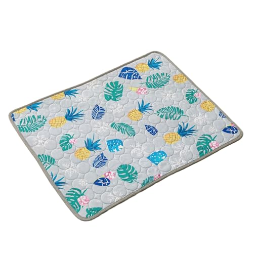 Dasbsug Faltbares Kühlbett mit Cartoon-Muster, tragbares, weiches Kissen, Wärmeableitungs-Pad für den Innenbereich, Reisen, kratzfeste Hunde-Kühlmatte Dasbsug Faltbares Kühlbett mit Cartoon-Muster, tragbares, weiches Kissen, Wärmeableitungs-Pad für den Innenbereich, Reisen, kratzfeste Hunde-Kühlmatte von Dasbsug