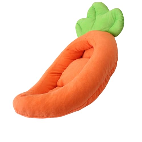 Dasbsug Haustierbett mit abnehmbarem Kissen, weicher Griff, schönes Karotten-Cartoon-Hundesofa, abnehmbares Kissen, Nest, Haustiercouch Dasbsug Haustierbett mit abnehmbarem Kissen, weicher Griff, schönes Karotten-Cartoon-Hundesofa, abnehmbares Kissen, Nest, Haustiercouch von Dasbsug