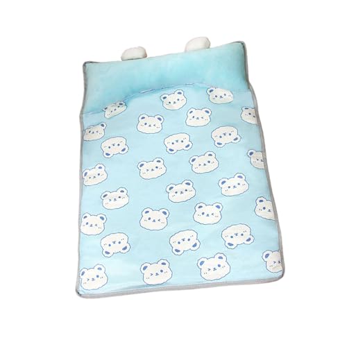 Dasbsug Kühlkissen aus Eisseide für Hunde und Katzen, bequemes Haustierbett mit rutschfester Unterseite für kleine Größe, Ruheplatz für den Innenbereich Dasbsug Kühlkissen aus Eisseide für Hunde und Katzen, bequemes Haustierbett mit rutschfester Unterseite für kleine Größe, Ruheplatz für den Innenbereich von Dasbsug