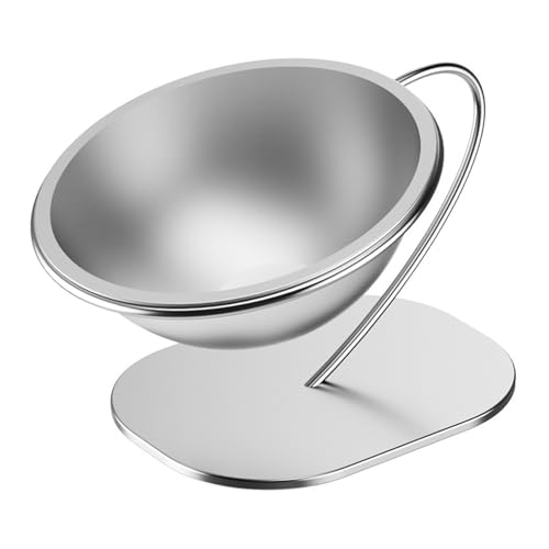 Futternapf für Haustiere, 15 Grad abgewinkelt, Edelstahl, kippsicher, Futternapf für Haustiere, Zubehör, Katzennapf aus Edelstahl von Dasbsug