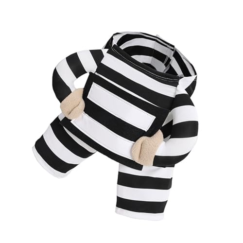 Gestreiftes Häftlingskostüm, Hunde-Outfit, weich, bequem, Festivalkleidung, Kleidung für verschiedene Veranstaltungen, Haustierfotos, Verkleidungen, Halloween, Haustierkostüm Gestreiftes Häftlingskostüm, Hunde-Outfit, weich, bequem, Festivalkleidung, Kleidung für verschiedene Veranstaltungen, Haustierfotos, Verkleidungen, Halloween, Haustierkostüm von Dasbsug