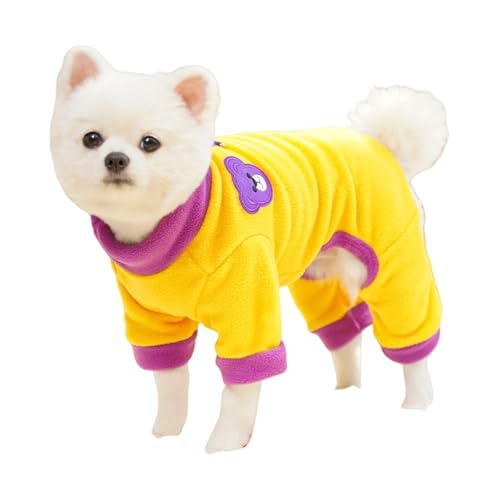 Haustierbekleidung mit 4 Beinen, Größe S, Seeblau, gemütliches Polyester-Outfit für Herbst, Winter, Outdoor-Aktivitäten, Polyester, Haustierbekleidung, maschinenwaschbar von Dasbsug