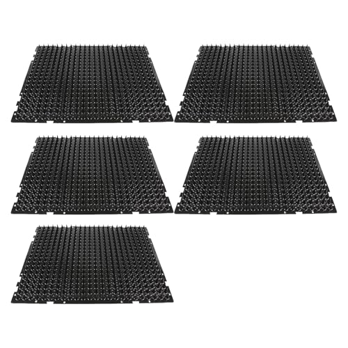 Outdoor Abschreckung Katzen Matten Plastomer Sprung Stacheln Streifen Groß für verschiedene kleine Haustiere 5 Stück Outdoor Matten von Dasbsug