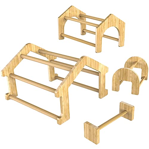 Dasertoe 4 Stück Bambus-Hühnersitz-Set, Rahmenstange für Stall und Brut von Dasertoe
