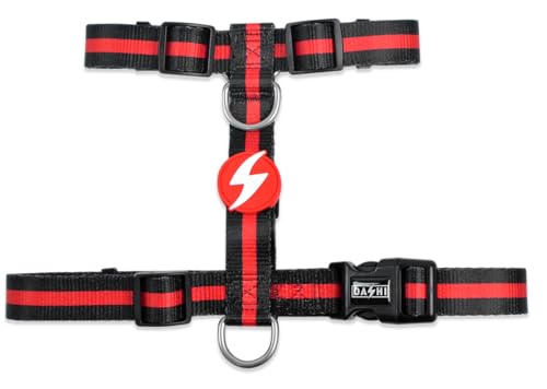 Dashi Stripes3 Red & Black Dog Harnesses Dashi Stripes3 Red & Black Dog Harnesses von Dashi
