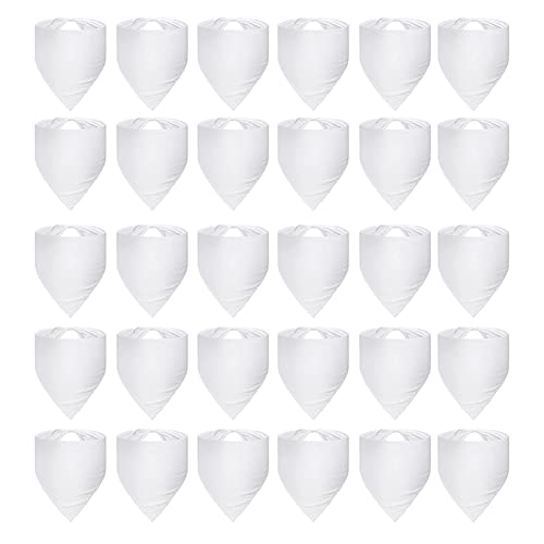 Duendhd 30 Pcs Sublimation Blank Pet Bandana Heat Transfer Washable DIY Triangle Dog Scarf Lätzchen Halstücher für Hunde Welpen Katzen von Dasing