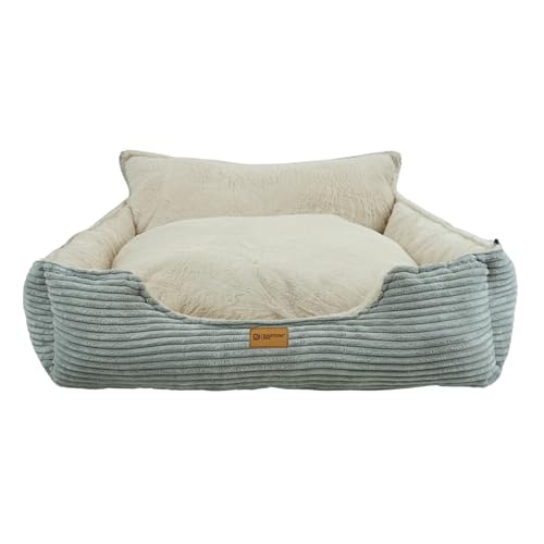 Dastium Pets – Graues und Beigem Hundebett mit Cordstoff – Waschbares Hundekissen mit herausnehmbarem Kissen – Weiches Hundebett – Mit Rutschfester Unterseite – 78 x 65 cm Dastium Pets – Graues und Beigem Hundebett mit Cordstoff – Waschbares Hundekissen mit herausnehmbarem Kissen – Weiches Hundebett – Mit Rutschfester Unterseite – 78 x 65 cm von Dastium