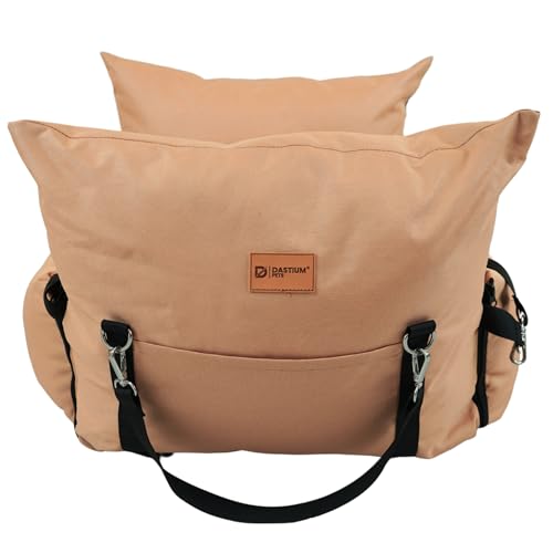 Dastium Pets Terrakotta Hundebett Auto – Wasserdichter Autositz für Hunde – Hundetasche – Tragetasche für Hunde im Auto von Dastium