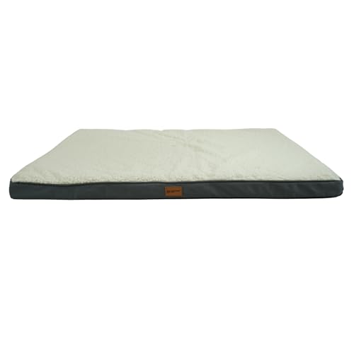 Dastium Pets – XXL Graues Orthopädisches Hundebett – Waschbares Hundekissen mit herausnehmbaren Kissen – Hundebett aus Oxford-Stoff und Wolle – Mit Rutschfester Unterseite – 112CM X 81CM Dastium Pets – XXL Graues Orthopädisches Hundebett – Waschbares Hundekissen mit herausnehmbaren Kissen – Hundebett aus Oxford-Stoff und Wolle – Mit Rutschfester Unterseite – 112CM X 81CM von Dastium