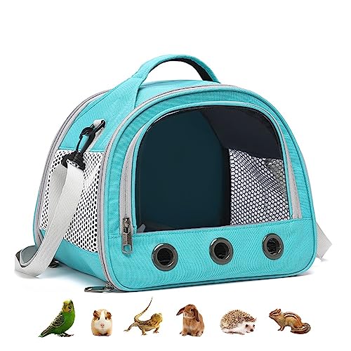 Tragetasche für Meerschweinchen, kleine Tiere, Vögel, Papageien, Frettchen, Hamster, Eichhörnchen, Kaninchen, Schildkröte, tragbar, für den Außenbereich, Blau Tragetasche für Meerschweinchen, kleine Tiere, Vögel, Papageien, Frettchen, Hamster, Eichhörnchen, Kaninchen, Schildkröte, tragbar, für den Außenbereich, Blau von Dasunzye