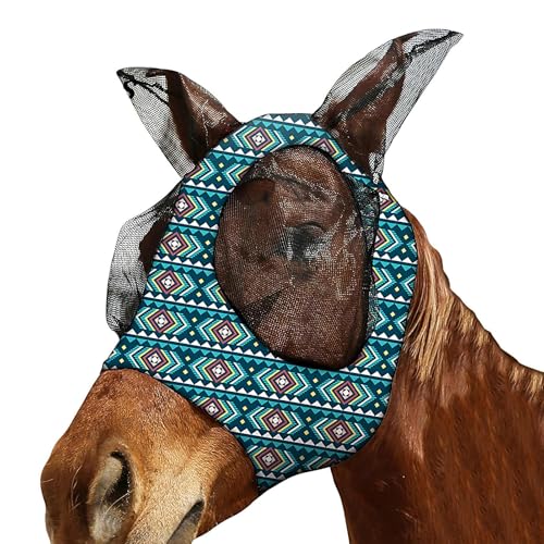 Davivian Fliegenschutz Mit Ohrenschutz,Atmungsaktive Weiche Fliegenschutzmaske Mit Ohren - Mesh Verstellbares Haustierzubehör Reitzubehör Für Heiße Temperaturen Davivian Fliegenschutz Mit Ohrenschutz,Atmungsaktive Weiche Fliegenschutzmaske Mit Ohren - Mesh Verstellbares Haustierzubehör Reitzubehör Für Heiße Temperaturen von Davivian