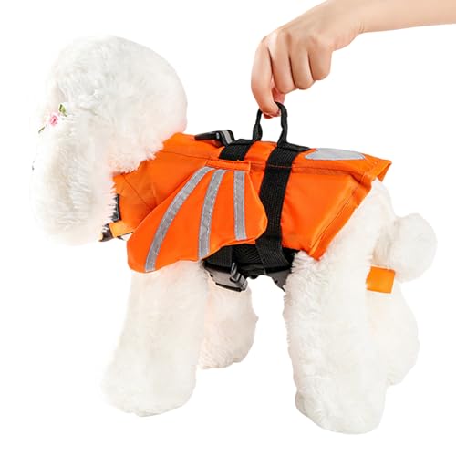 Davivian Hundeschwimmweste,Hoher Auftrieb Schwimmhilfe - Schwimmend Reflektierend Verstellbar Für Pool Welpe Haustier Schwimmen Outdoor Davivian Hundeschwimmweste,Hoher Auftrieb Schwimmhilfe - Schwimmend Reflektierend Verstellbar Für Pool Welpe Haustier Schwimmen Outdoor von Davivian