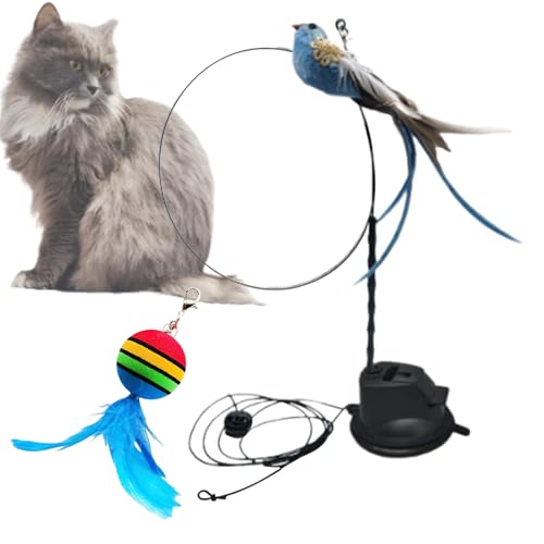 Davivian Katzen Aktivitätsspielzeug,Interaktive Katzenangel Mit Spielrute - Katzenzubehör Wandmontage Stimulation Gegen Langeweile Aktivität Indoor Davivian Katzen Aktivitätsspielzeug,Interaktive Katzenangel Mit Spielrute - Katzenzubehör Wandmontage Stimulation Gegen Langeweile Aktivität Indoor von Davivian