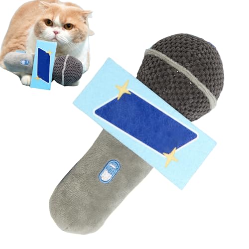 Davivian Katzen Kauspielzeug, Mikrofon Kauspielzeug Für Katzen, Interaktives Plüschseil Mit Klangglocken Für Zerrspiel Reisen Drinnen Draußen Spiel Werfen Wohnung Davivian Katzen Kauspielzeug, Mikrofon Kauspielzeug Für Katzen, Interaktives Plüschseil Mit Klangglocken Für Zerrspiel Reisen Drinnen Draußen Spiel Werfen Wohnung von Davivian