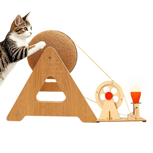 Davivian Katzen Kratzball Spielzeug | Kratzball Aus Sisal - Interaktives Spielzeug Mit LED Licht Gegen Langeweile Für Drinnen Und Draußen Wohnzimmer Fenster Terrasse Wohnung Davivian Katzen Kratzball Spielzeug | Kratzball Aus Sisal - Interaktives Spielzeug Mit LED Licht Gegen Langeweile Für Drinnen Und Draußen Wohnzimmer Fenster Terrasse Wohnung von Davivian