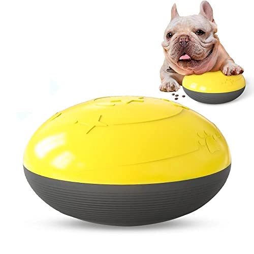 DawnDream Hundespielzeug UnzerstöRbar Hundespielzeug Puzzle Ball Food Dispenser Interactive Dog Toys Quietschender Ball Aggressive Spielen Jagd Chavers Keder Pet Products Zubehör Hundespielzeug von DawnDream