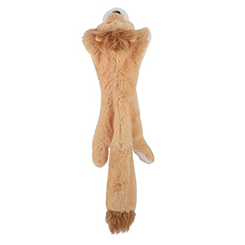 DawnDream Hundespielzeug UnzerstöRbar Süßes Plüschspielzeug Squeeak Pet Wolf Kaninchen Tier Plüschtier Hund Kau Quietschender Pfeiferei Eichhörnchen Hund Spielzeug Hundespielzeug (Color : Lion) von DawnDream