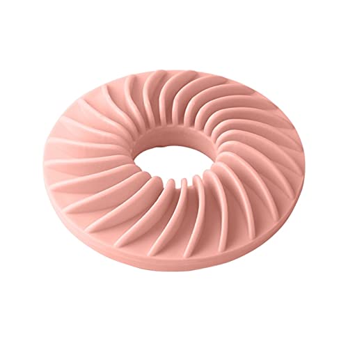 DawnDream Hundespielzeug UnzerstöRbar Weiche Runde Leckage Nahrungsmittel Haustier Spielzeug Interaktives Welpen-Feeder Beißring Hund Langsame Fütterung Unterhaltung Hundespielzeug (Color : Pink) von DawnDream