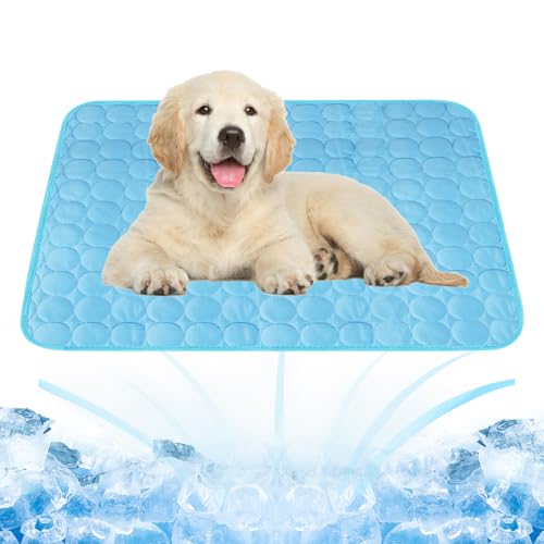 Dawumin Haustier Kühlmatte, Waschbares Hundematte, (Blau, L) von Dawumin